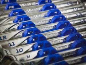 GearWrench ratcheting wrench markings