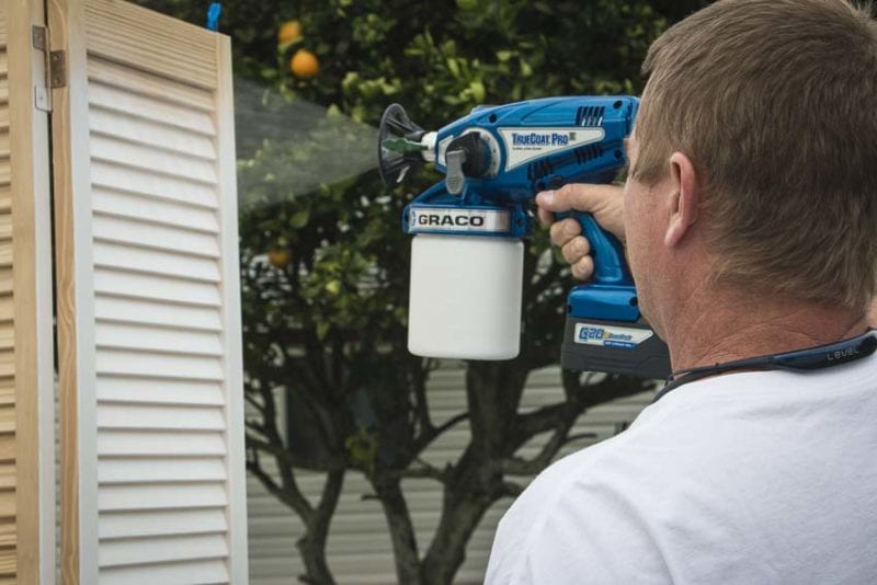 Graco TrueCoat Pro II spraying