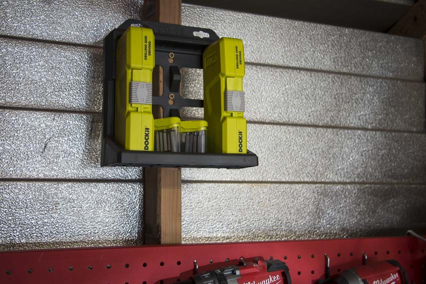Ryobi DOCKit bit set mounted