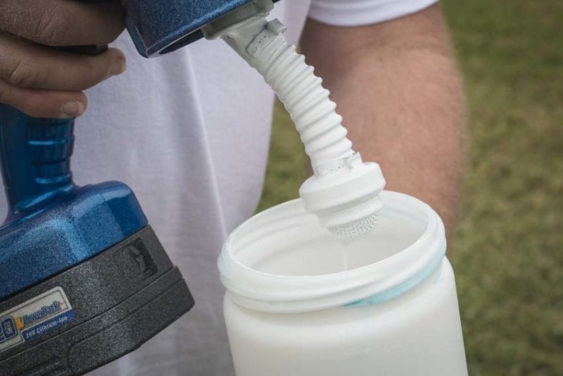 cordless Paint Sprayer wet dick