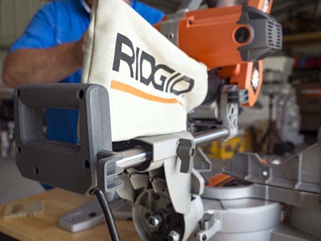 Ridgid MS255SR Miter Saw Cord Management Web