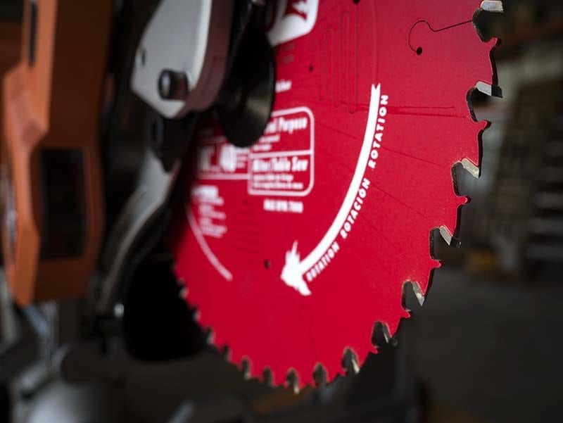 Ridgid MS255SR Miter Saw Diablo Blade Web