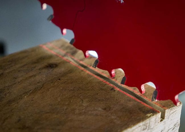 Ridgid MS255SR Miter Saw Dual Lasers Web