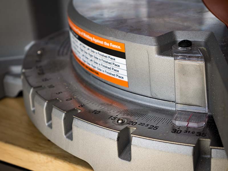 Ridgid MS255SR Miter Saw Miter Gauge Web