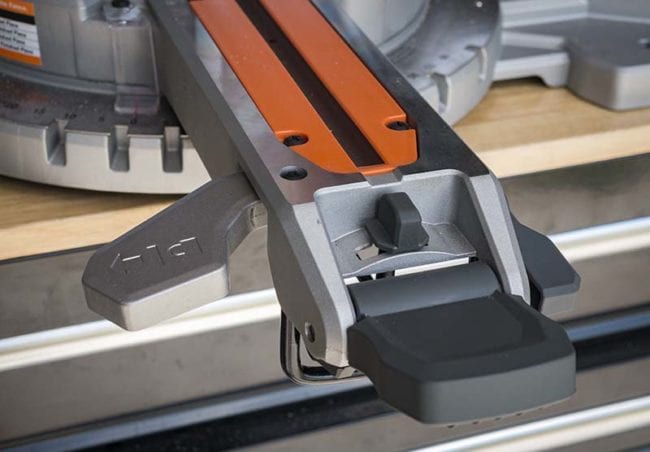 Ridgid MS255SR Miter Saw Miter and Bevel Controls Web