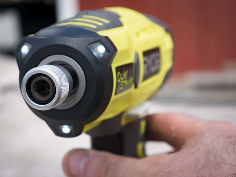 Ryobi P290 oil pulse impact driver tri-LED lights