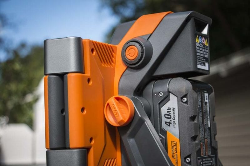 Ridgid 18V Folding Panel Light Folded