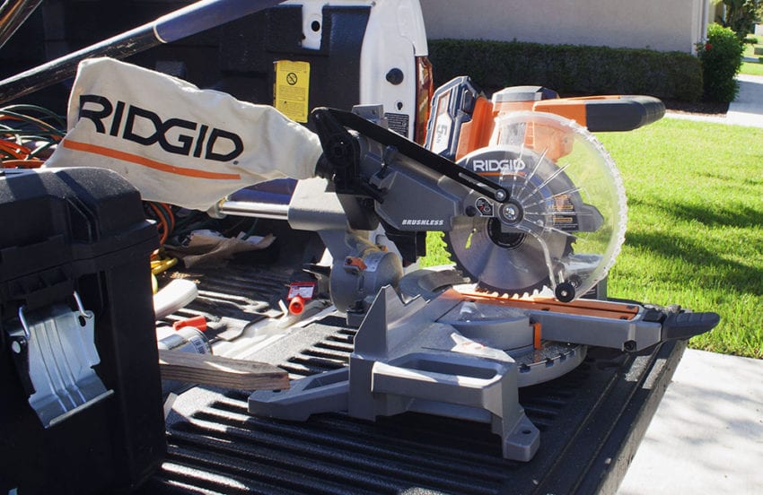 Ridgid 18V 7-1/4 Inch Brushless Miter Saw