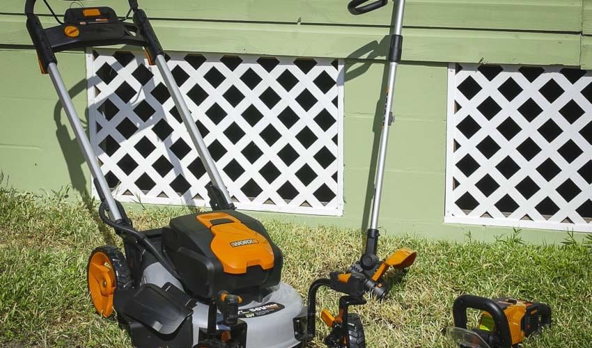 WORX 56V Cordless Mower String Trimmer Hedge Trimmer Review