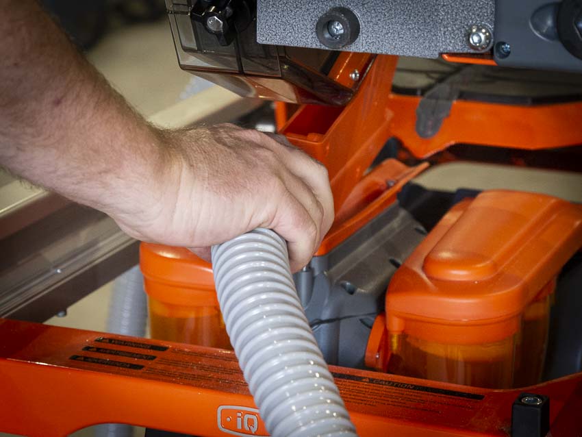 Dry Cut Tile Saw vacuum attachment