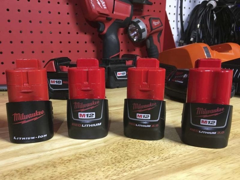 Milwaukee M12 lithium-ion batteries watt-hours