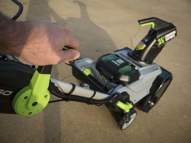 EGO 21 snow blower chute position