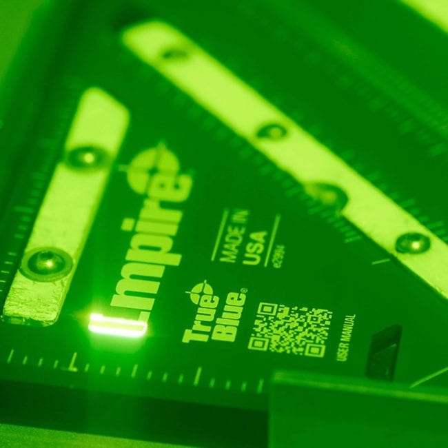 EMPIRE Rafter Square Laser Etching