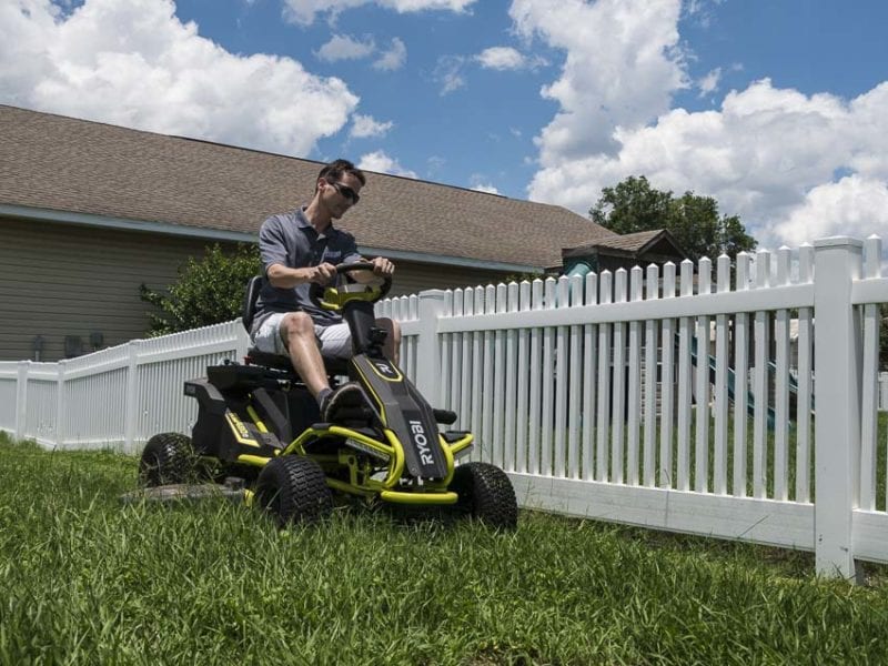 RYOBI Riding Mower fence