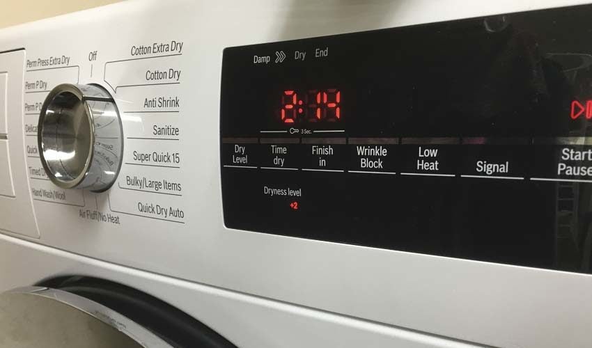 Bosch condensation dryer controls