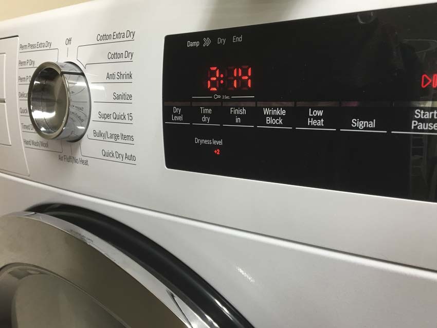 Bosch condensation dryer controls