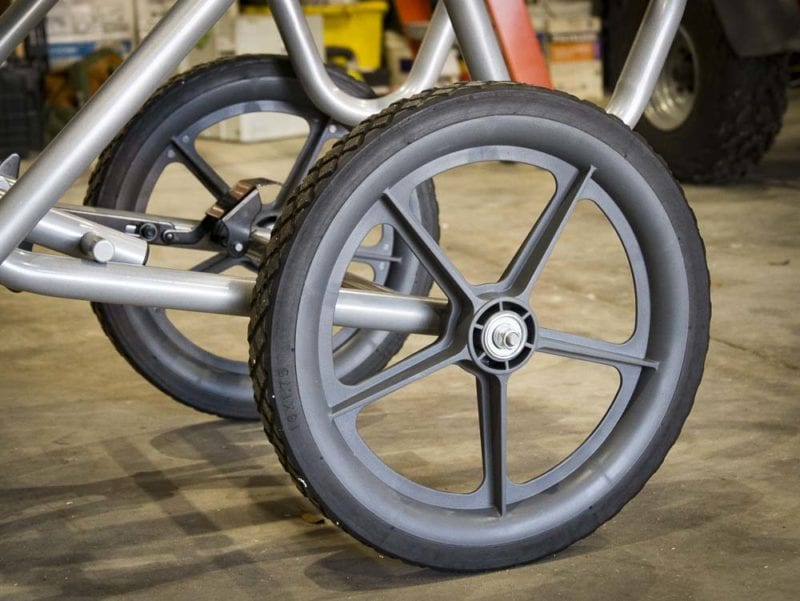 Heavy-Duty 12-inch wheels