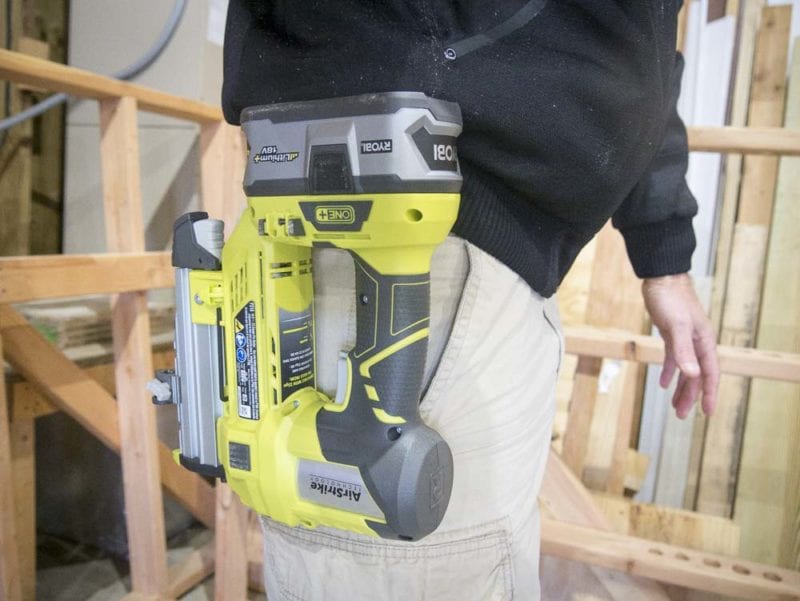 belt clip hanging from pants