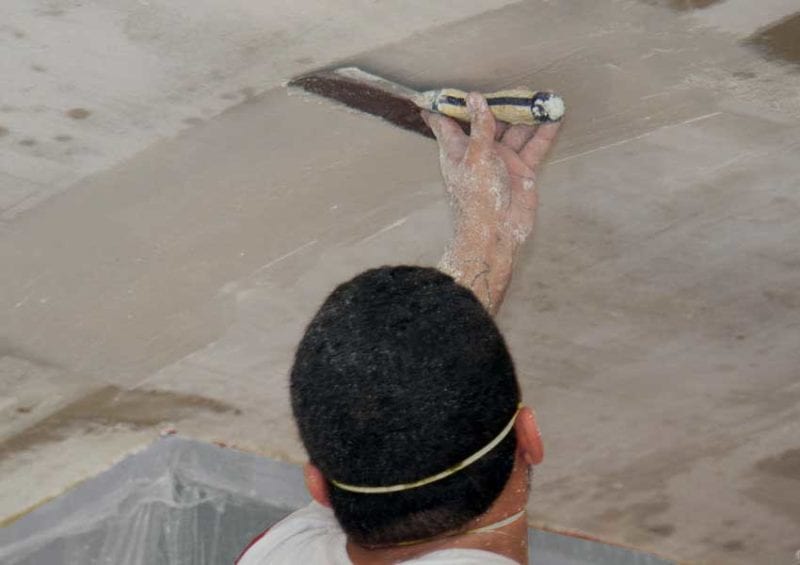 Removing a Painted Popcorn Ceiling