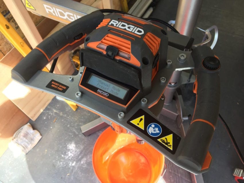 Ridgid Dual Paddle Programmable Mud Mixer