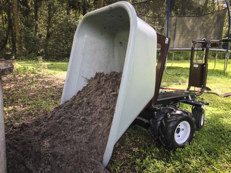 Overland Carts electric powered wheelbarrow