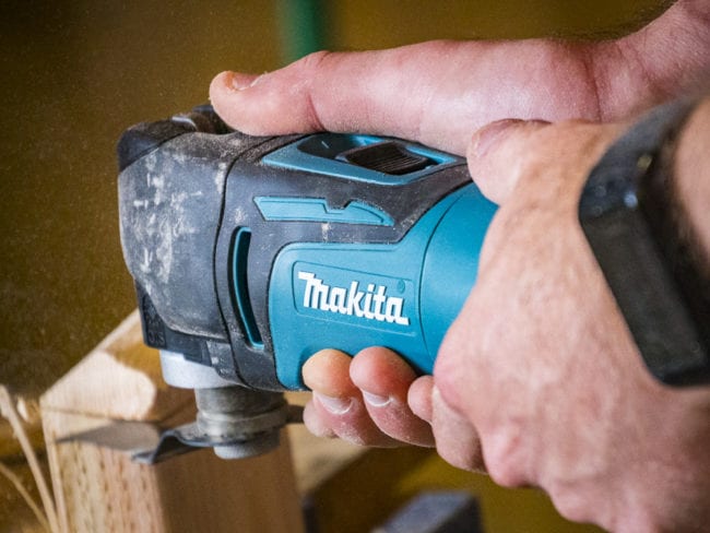 Makita Cordless Oscillating Multi-Tool Cutting