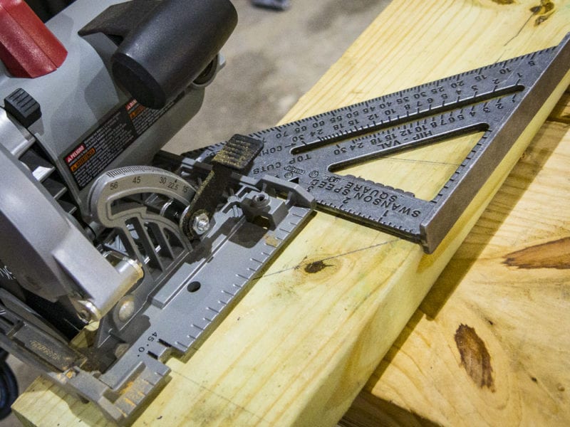 making a straight cut