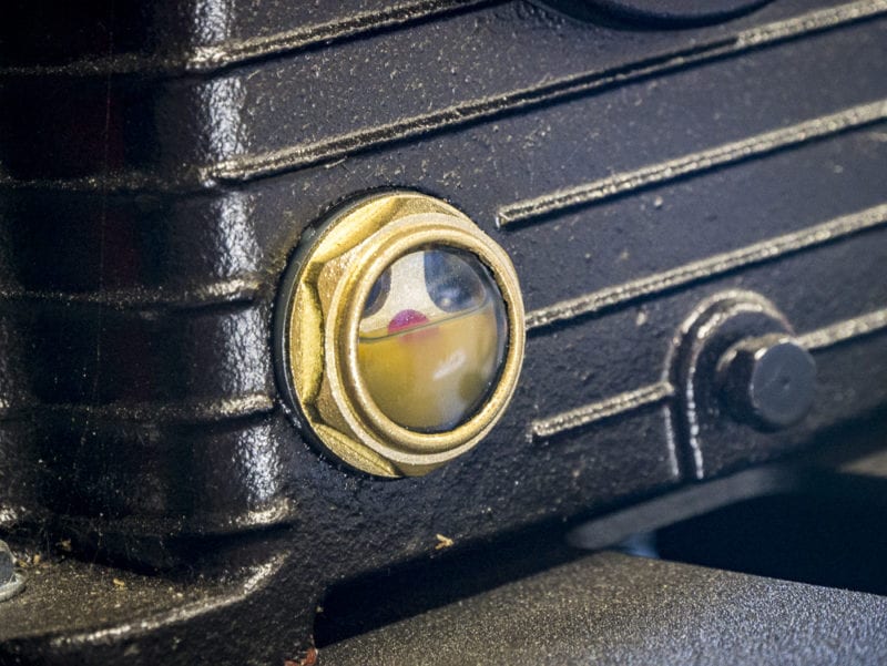 How to Use An Air Compressor - check the oil