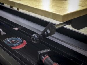 Husky Adjustable-Height work bench raised