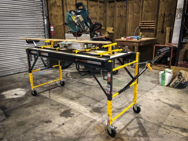 Metaltech Scaffold workbench Miter Saw station