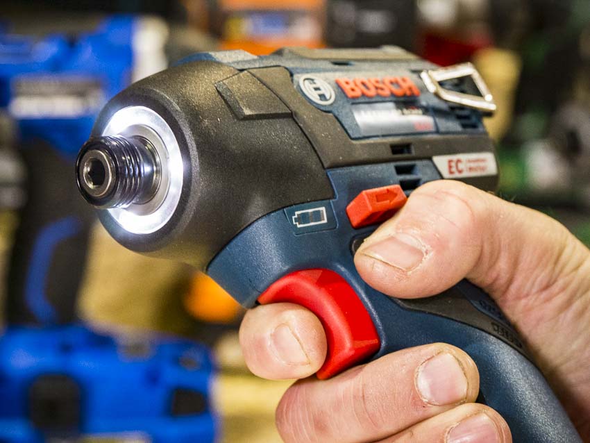 trigger ergonomics and LED ring light