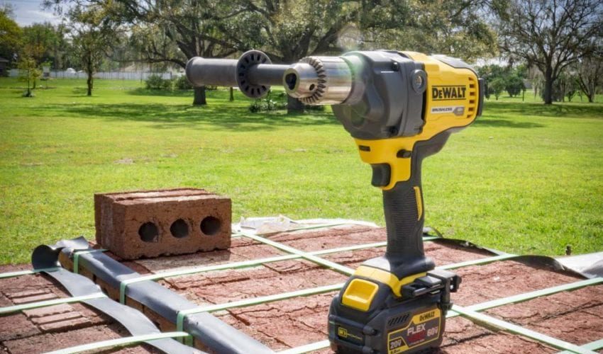 DeWalt DCD130 60V cordless drill mixer