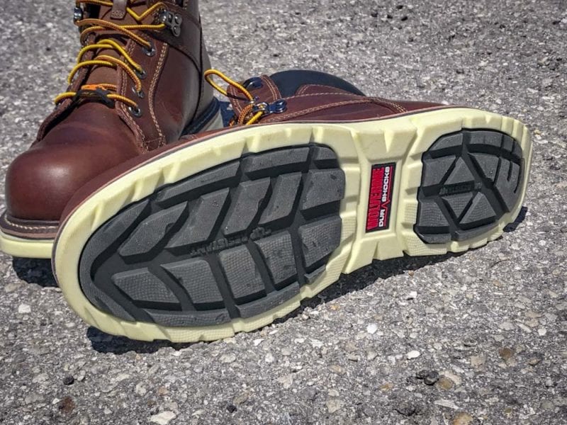 Types of Work Boots | Wolverine I-90 Durashocks CarbonMax Wedge Hybrid Outsole