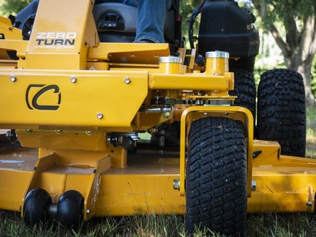 Cub Cadet anti-scalp wheels