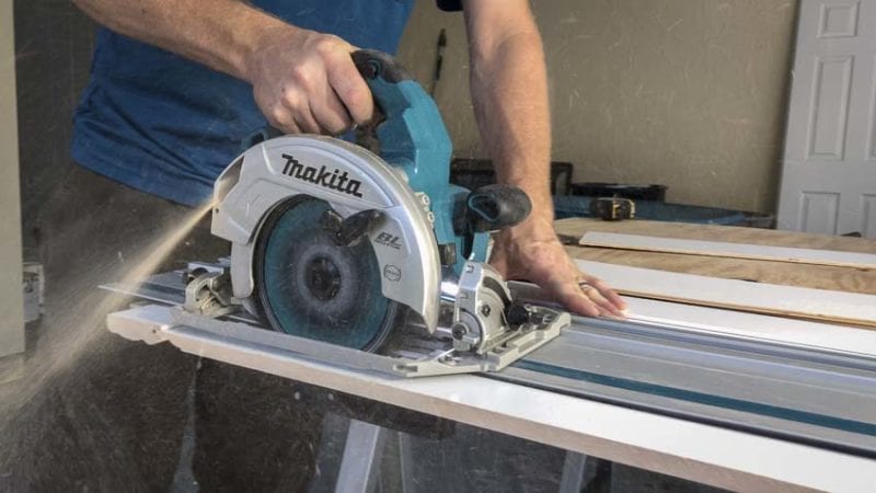 Makita XSH08 18V X2 circular saw guide rail