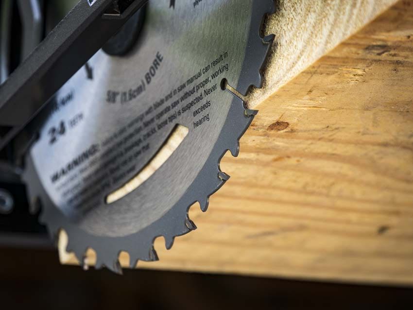 Man attacks officer with circular saw