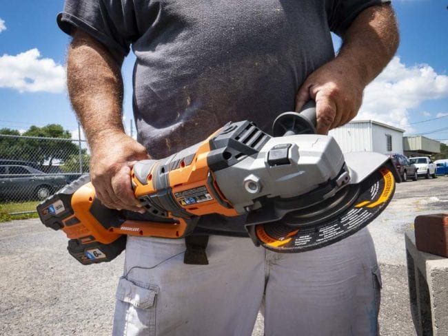 Ridgid Octane angle grinder
