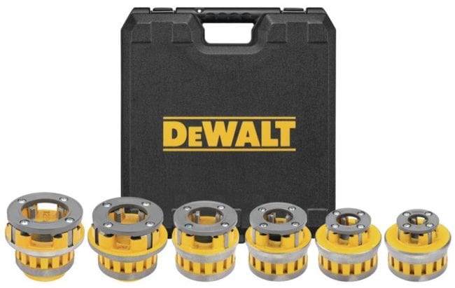 DeWalt Cordless Pipe Threader die kit