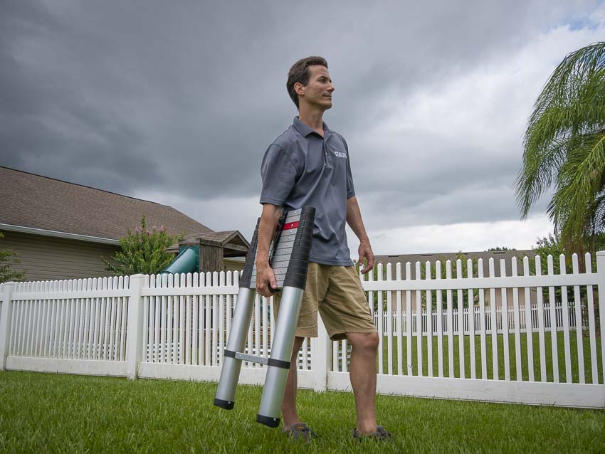 telescopic ladder portability