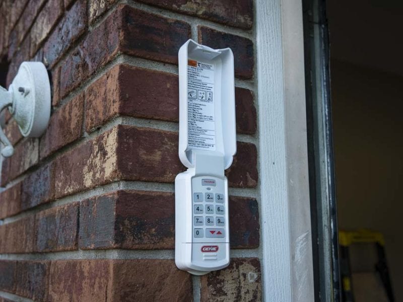 Genie garage door opener keypad