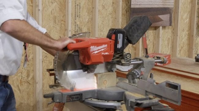Milwaukee Cordless 12-inch Miter Saw 4x6