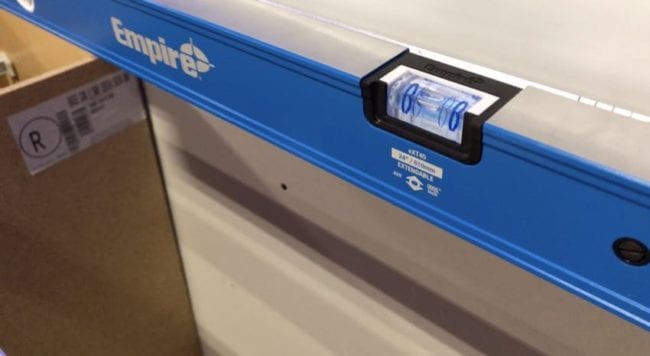 True Blue level vial