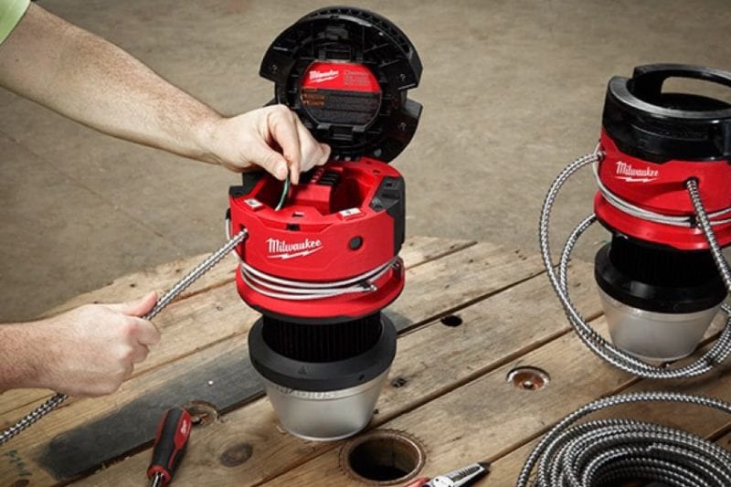 Electrical rough-in: Wiring temp Lights