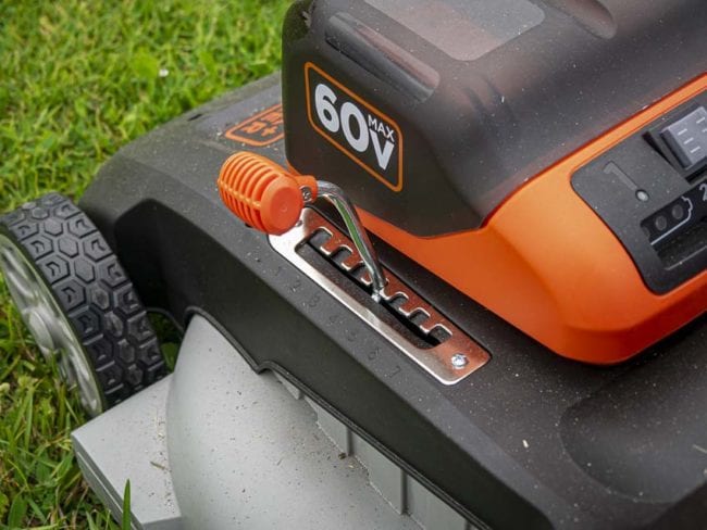 Black and Decker Battery Lawn Mower Height Adjustment