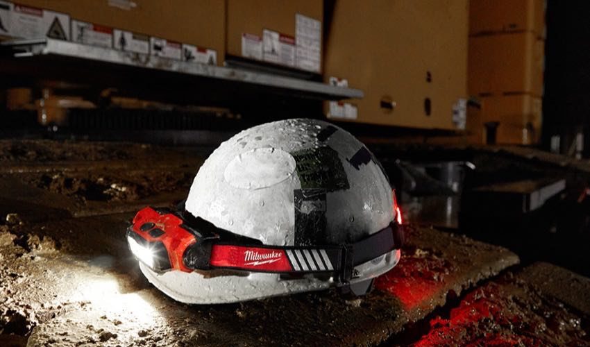 Milwaukee 360 Degree VIS Hard Hat Headlamp USB Rechargeable