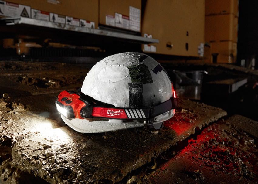 Milwaukee 360 Degree VIS Hard Hat Headlamp USB Rechargeable
