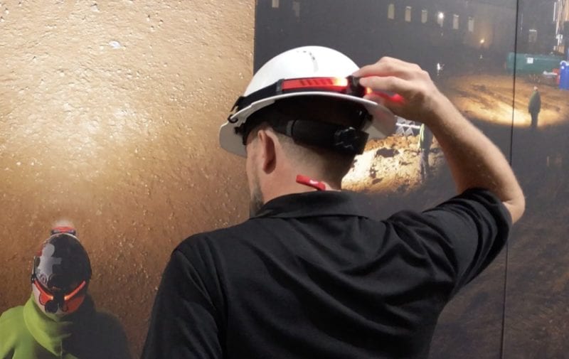 Milwaukee USB 360 VIS headlamp Red LEDs