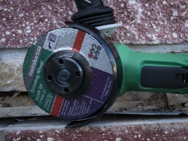 Metabo HPT MultiVolt angle grinder disc
