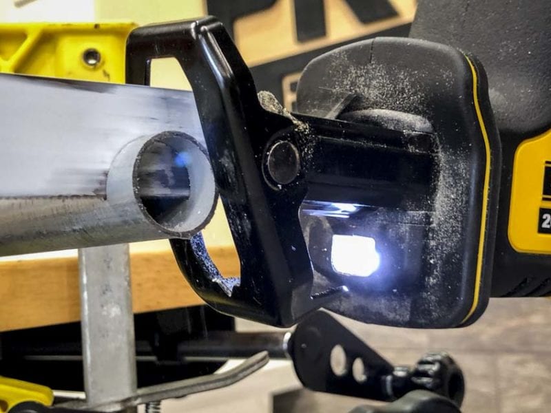 DeWalt Atomic One-Hand Reciprocating Saw EMT cutting