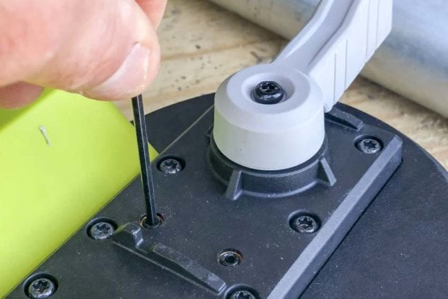 Ryobi 18V One+ Cordless Band Saw P590 Tracking Adjustment